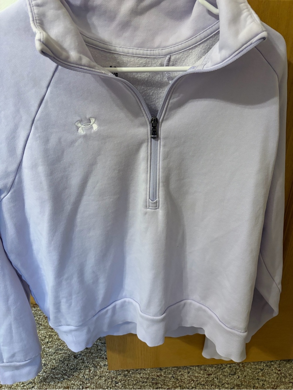 Under Armour Lavender Half-Zip Pullover Sweater